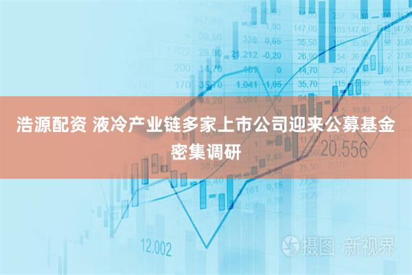 浩源配资 液冷产业链多家上市公司迎来公募基金密集调研