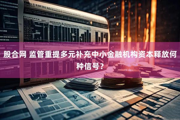 股合网 监管重提多元补充中小金融机构资本释放何种信号?